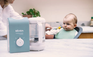 Beaba Babycook Express Baby Food Processor - Baltic Blue - lifestyle