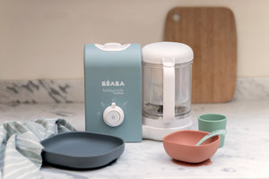 Beaba Babycook Express Baby Food Processor - Baltic Blue - lifestyle