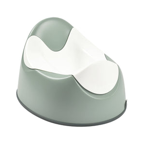 BEABA training potty sage green, three-quarter view