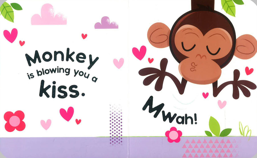 Mirror Me, Bookoli busy baby board book, inside spread with mirror cut-out