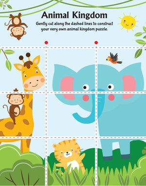 Activity page from Scissors Skills Animal Friends