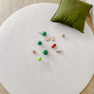 GingerBubs Round Mat Rimba Mint Green