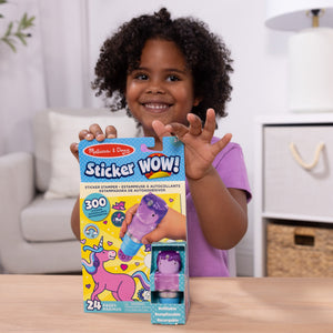 Melissa & Doug Sticker WOW! Activity Pad & Sticker Stamper - Purple Unicorn