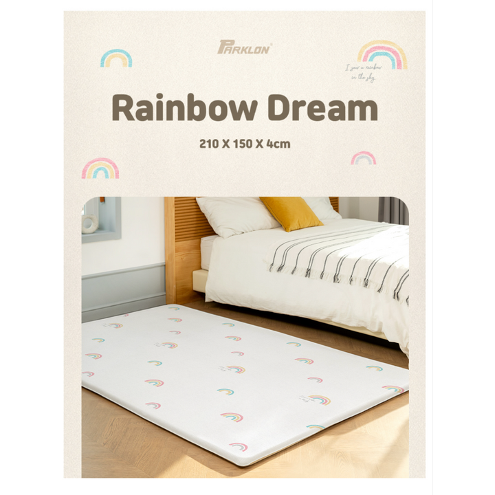 Parklon Air Bubble Up Play Mat - Rainbow Dream / Little Star Light Grey - image 16 - Happikiddo.com
