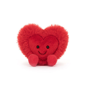 Jellycat Amuseables Beatie Heart Little stitched smile detail