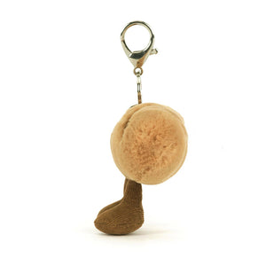 Jellycat Amuseables Baguette Bag Charm silver clip detail