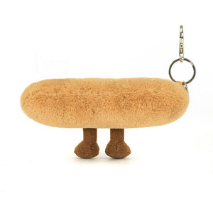Jellycat Amuseables Baguette Bag Charm face detail