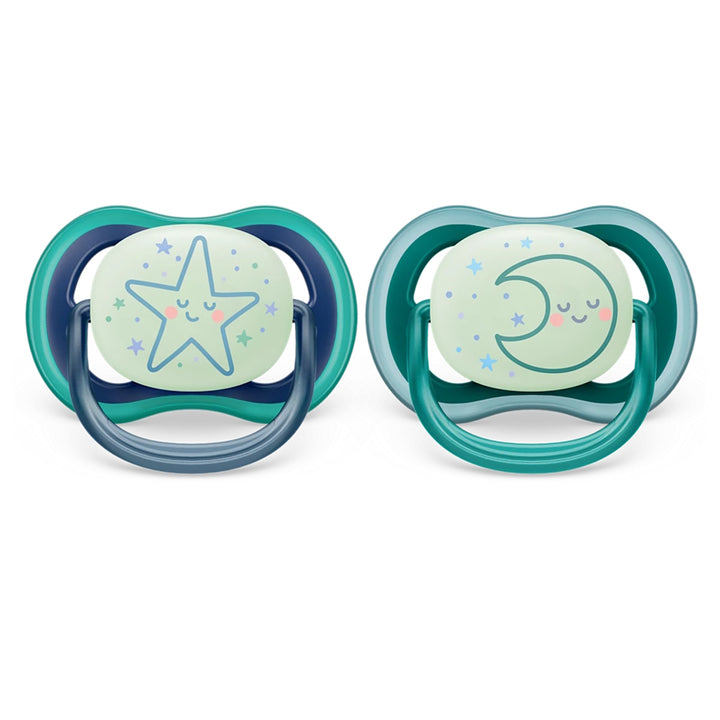 Philips Avent Soother Ultra Air Nighttime 6-18M (2pcs)