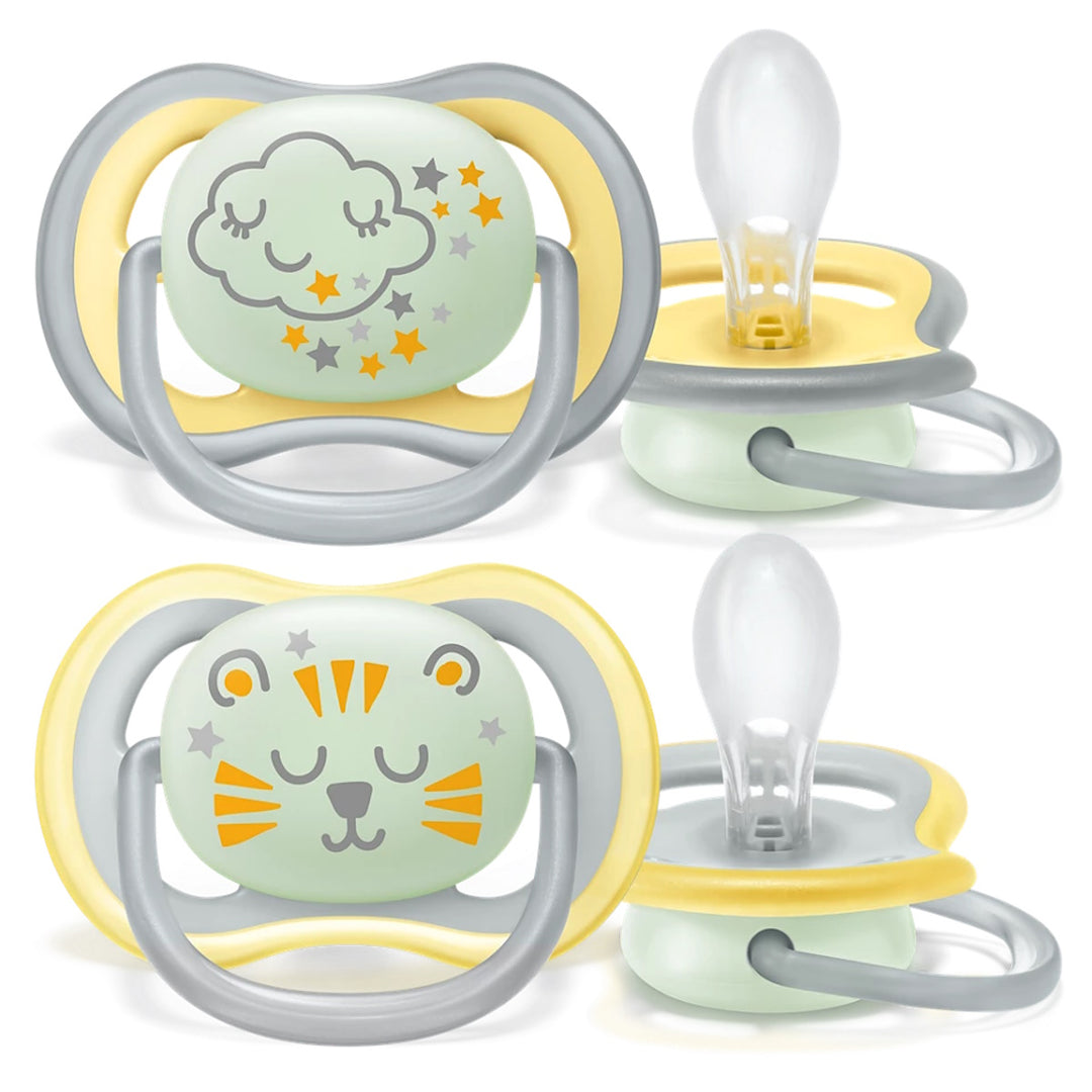 Philips Avent Glow-In-The-Dark Soother 18M+ (2pcs)