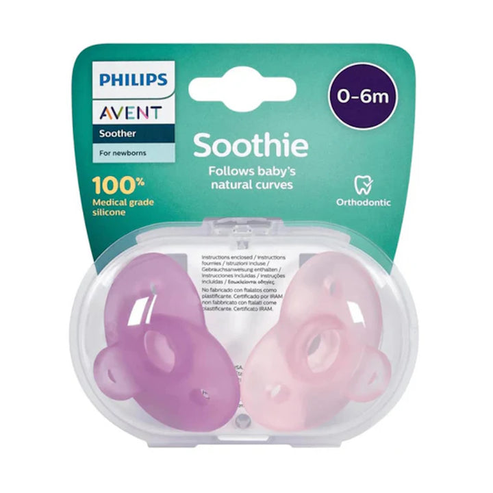 Philips Avent Curved Soothie 0-6M (2pcs)