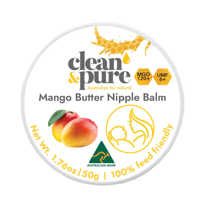 Clean & Pure Manuka & Mango Butter Nipple Balm 50gm