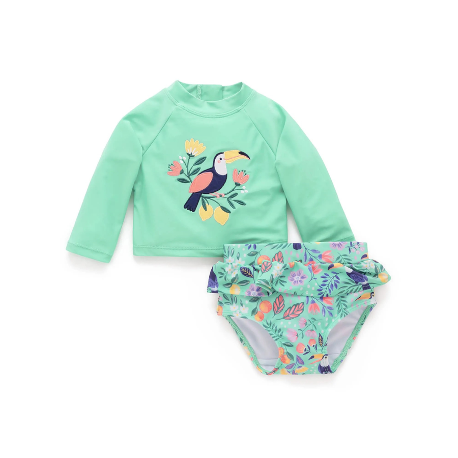 Purebaby Organic Printed Long Sleeve Rashie Set