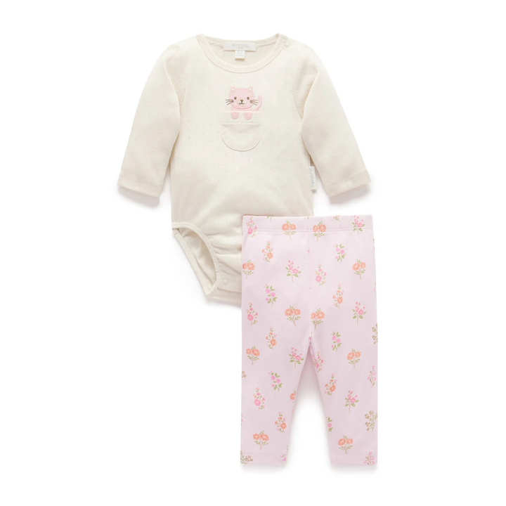 Purebaby 2Pc Organic Long Set