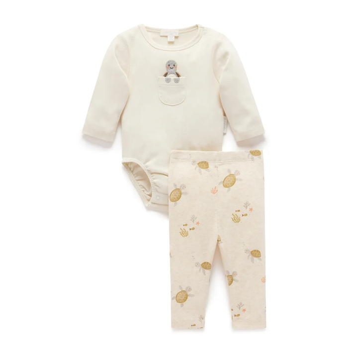 Purebaby 2Pc Organic Long Set