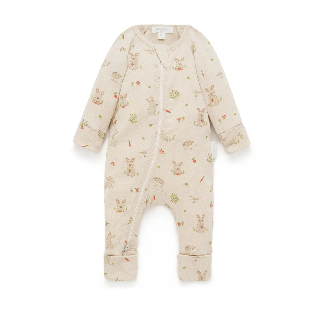 Purebaby Organic Zip Growsuit
