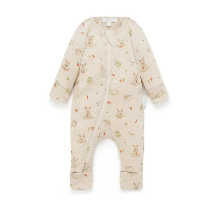 Purebaby Organic Zip Growsuit