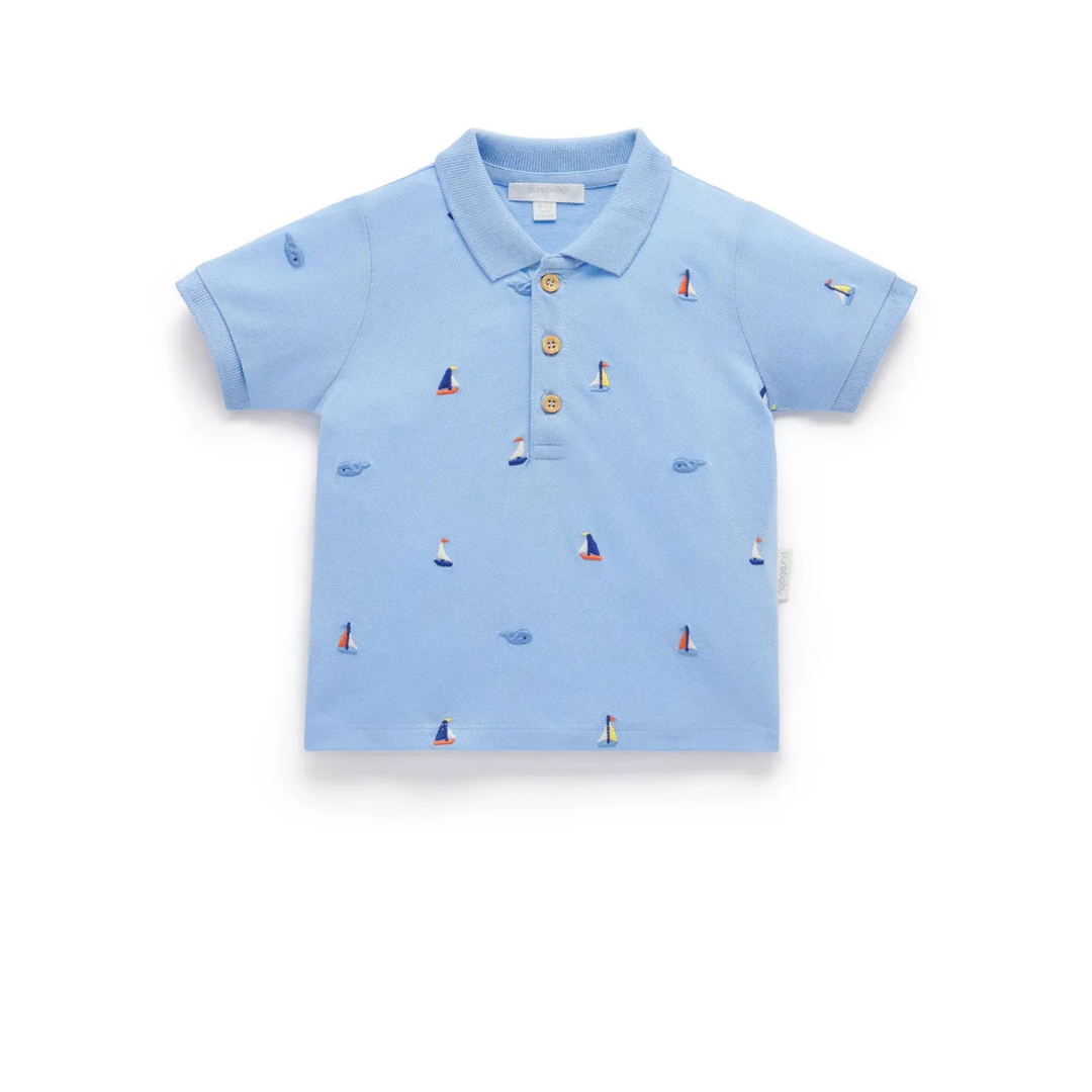 Purebaby Organic Yacht Polo Shirt