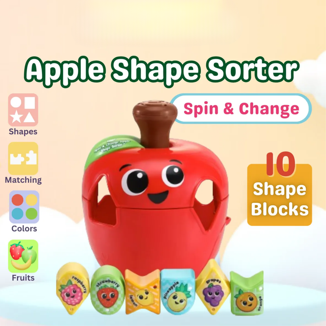 LeapFrog Spin & Change Apple Shape Sorter
