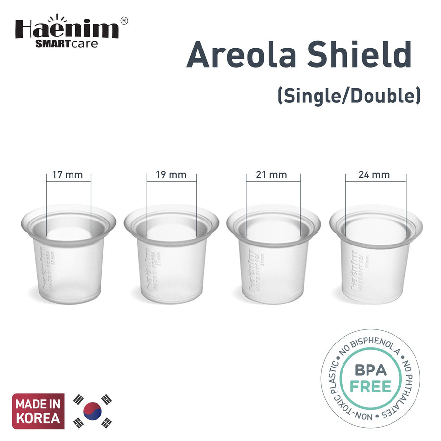 Haenim NexusFit Areola Shield size range 17mm 19mm 21mm 24mm