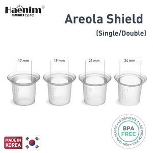 Haenim NexusFit Areola Shield size range 17mm 19mm 21mm 24mm