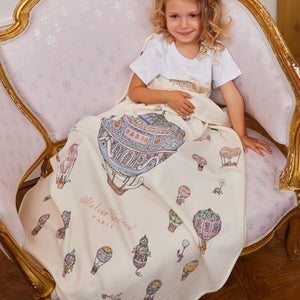 Atelier Choux Cashmere Blanket Hot Air Balloons (100*80) - lifestyle