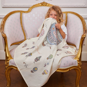 Atelier Choux Cashmere Blanket Hot Air Balloons (100*80) - lifestyle