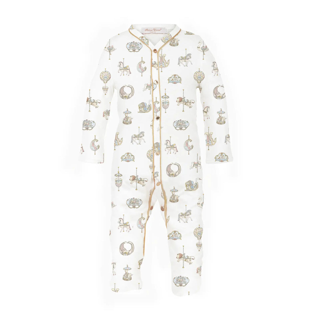 Atelier Choux Classic Playsuit- Carousel (9-12M/12-18M)