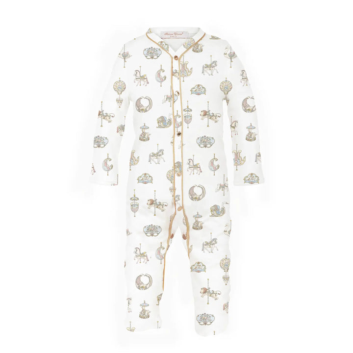 Atelier Choux Classic Playsuit- Carousel (9-12M/12-18M)