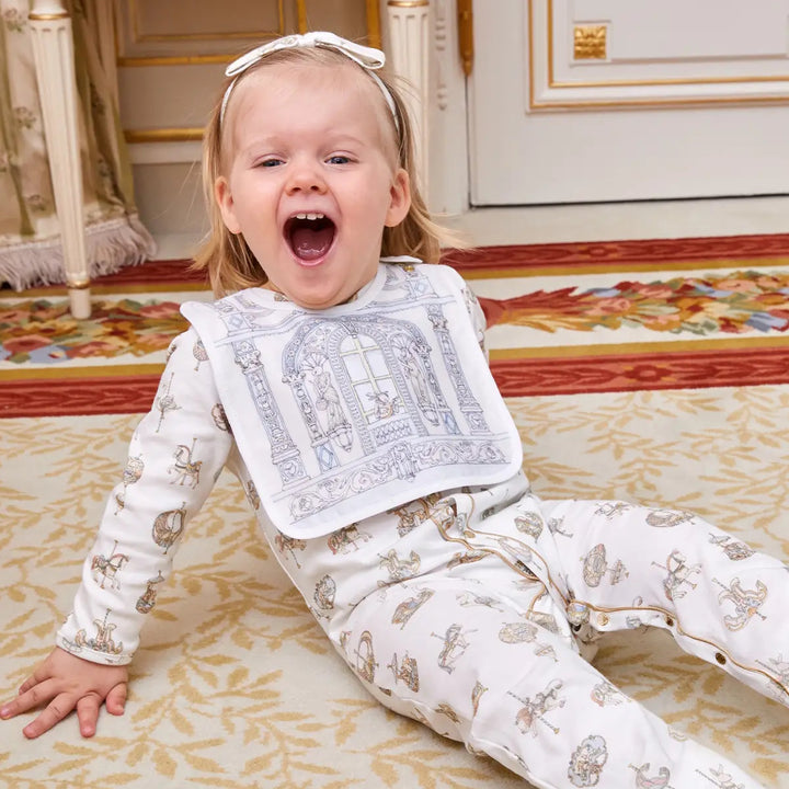 Atelier Choux Classic Playsuit- Carousel (9-12M/12-18M)