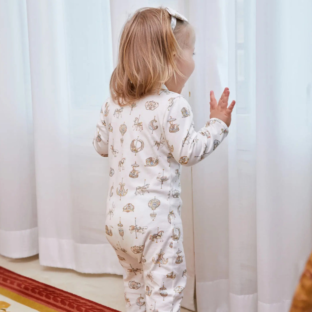 Atelier Choux Classic Playsuit- Carousel (9-12M/12-18M)