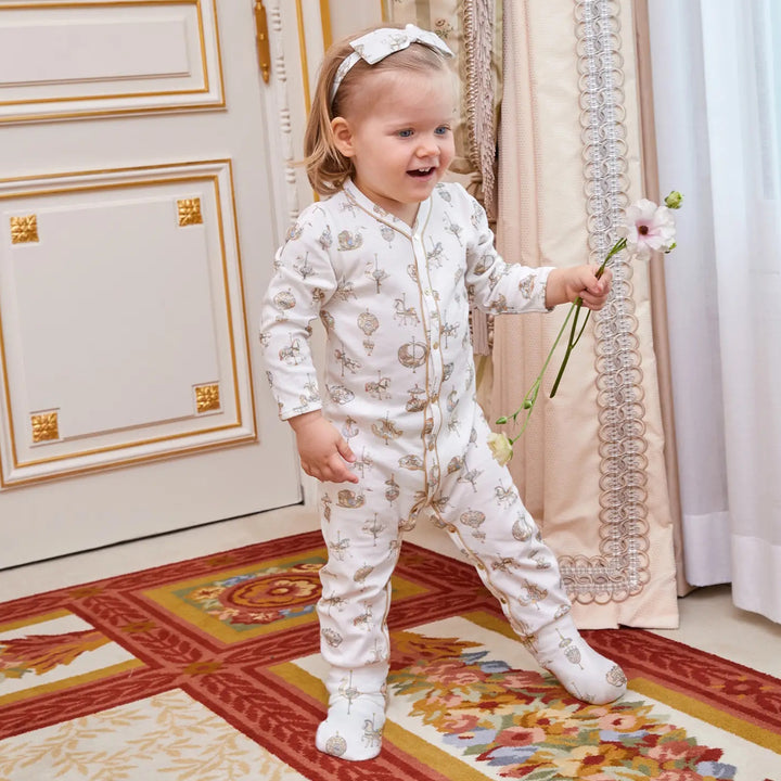 Atelier Choux Classic Playsuit- Carousel (9-12M/12-18M)