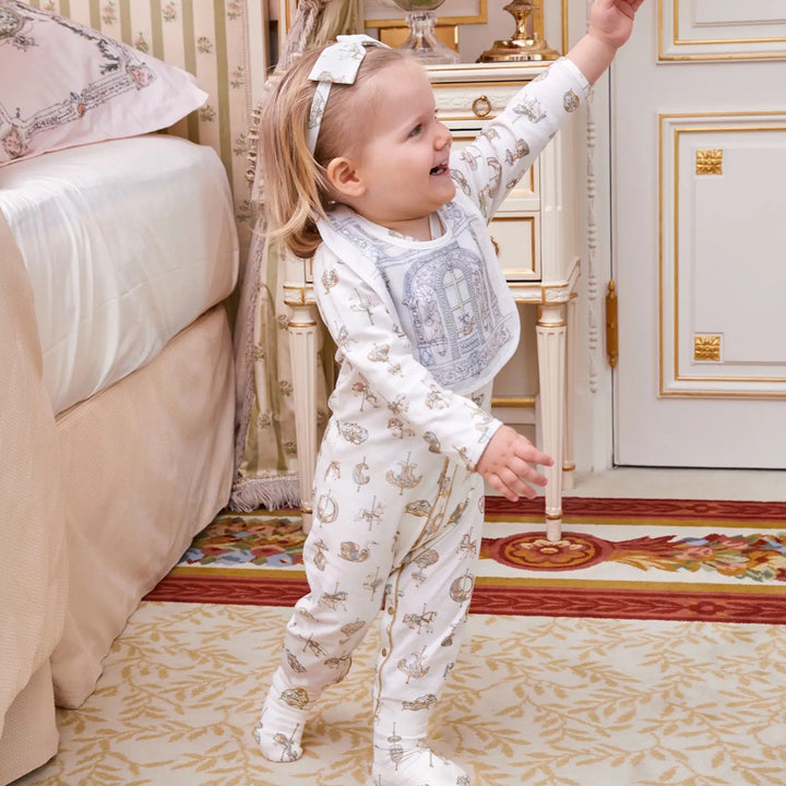 Atelier Choux Classic Playsuit- Carousel (9-12M/12-18M)