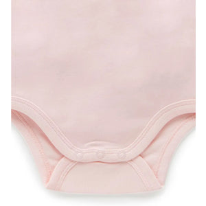 Purebaby 2 Pack Organic RIB Singlet Bodysuit - Pale Pink Pack (3-6m)