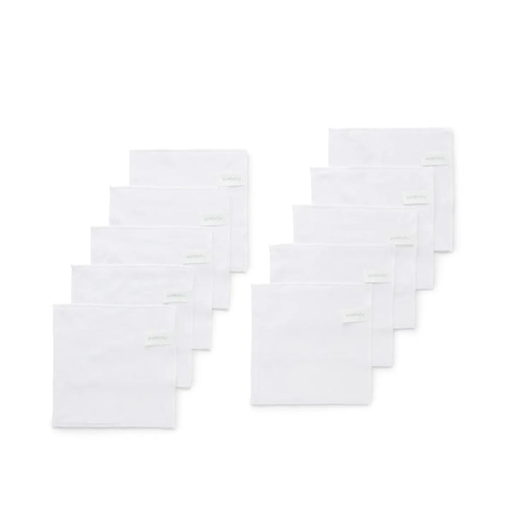 Purebaby Cloth Wipes 10 pcs White