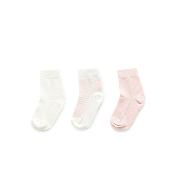 Purebaby 3 Sock Pack Boy / Girl (12-24m)
