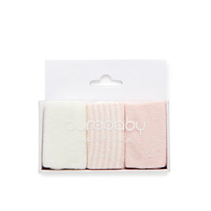 Purebaby 3 Sock Pack Boy / Girl (12-24m)