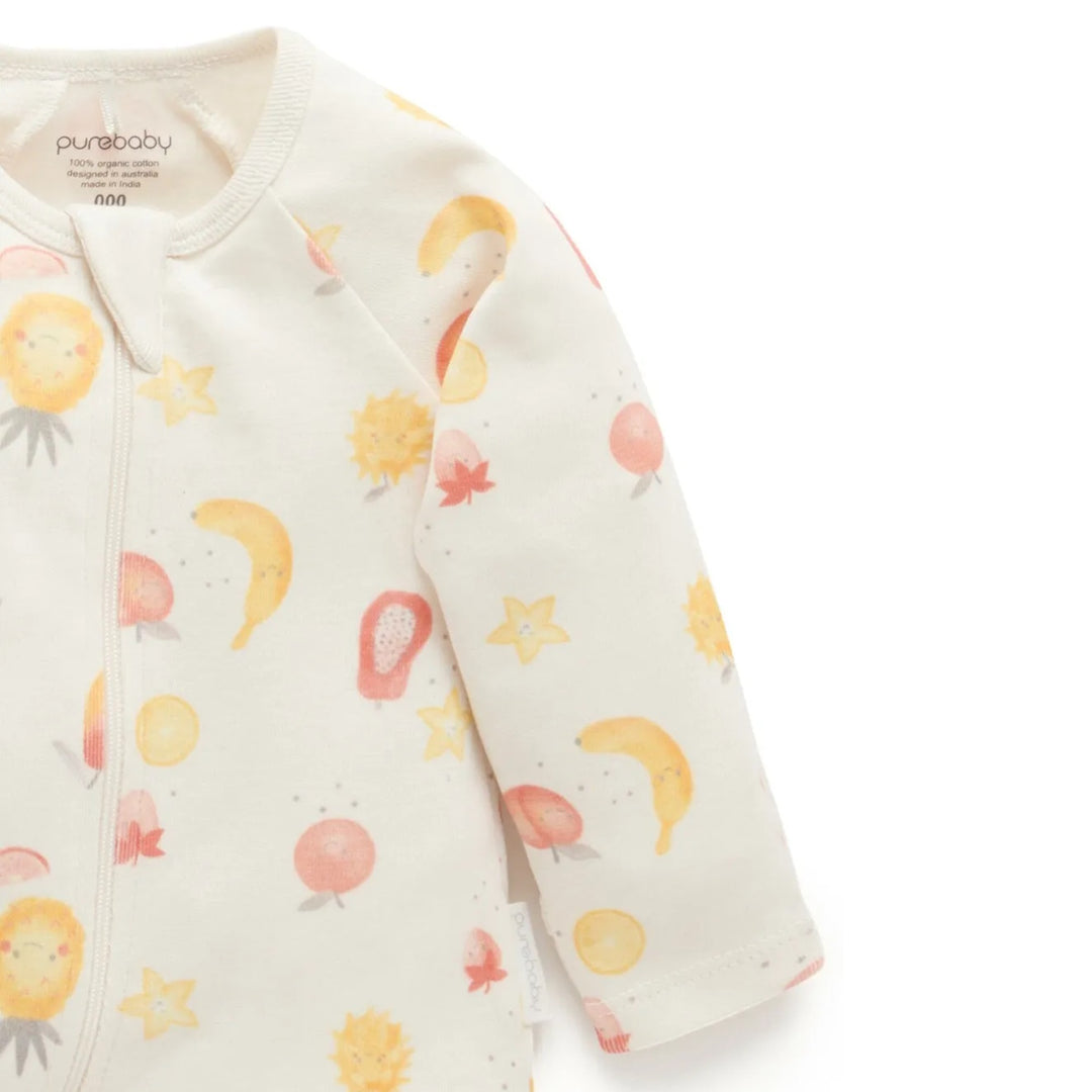 Purebaby 2 pc Juicy Digital Zipsuit Organic