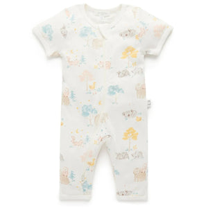 Purebaby Zip Footless Long John - Little Nap
