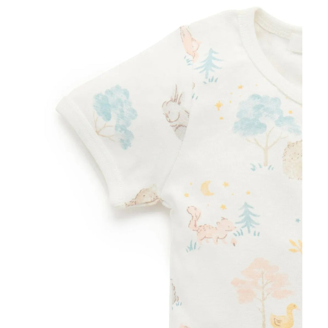 Purebaby Zip Footless Long John - Little Nap