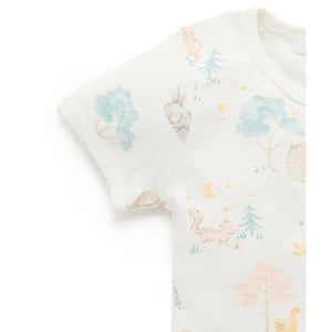 Purebaby Zip Footless Long John - Little Nap
