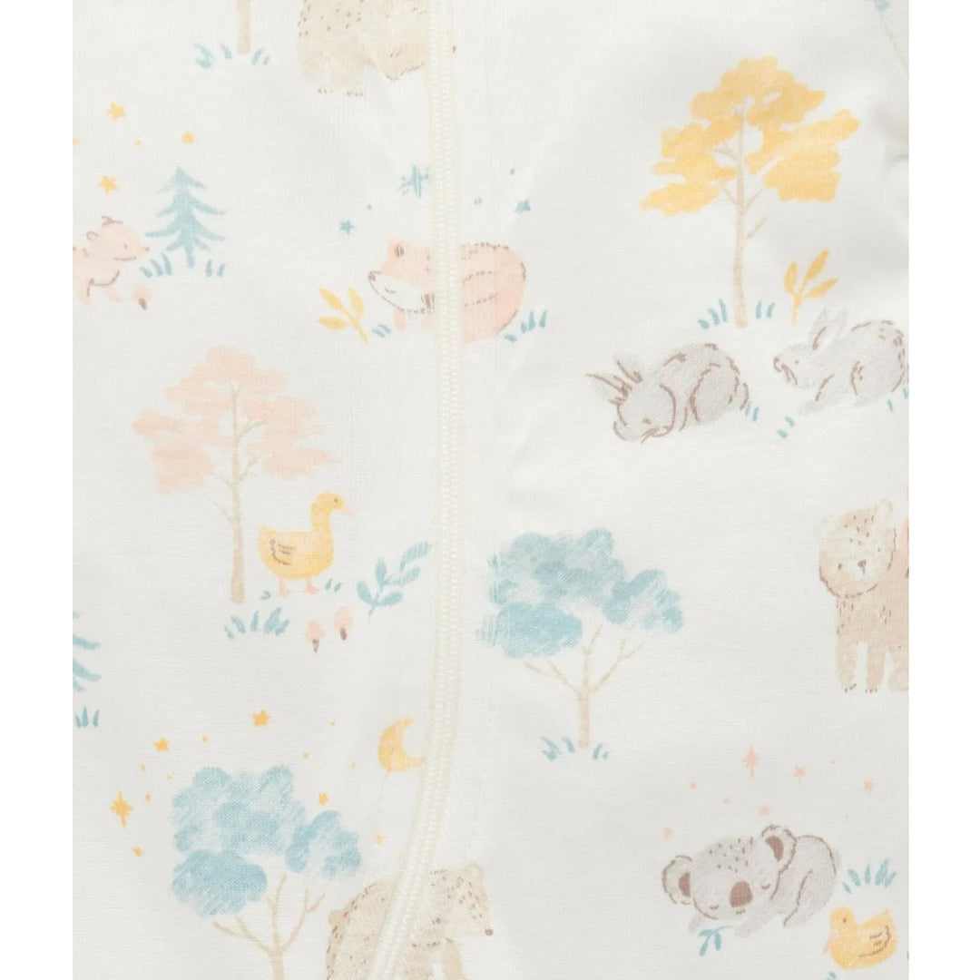 Purebaby Zip Footless Long John - Little Nap