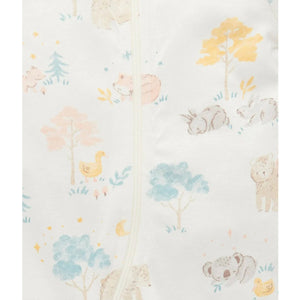 Purebaby Zip Footless Long John - Little Nap