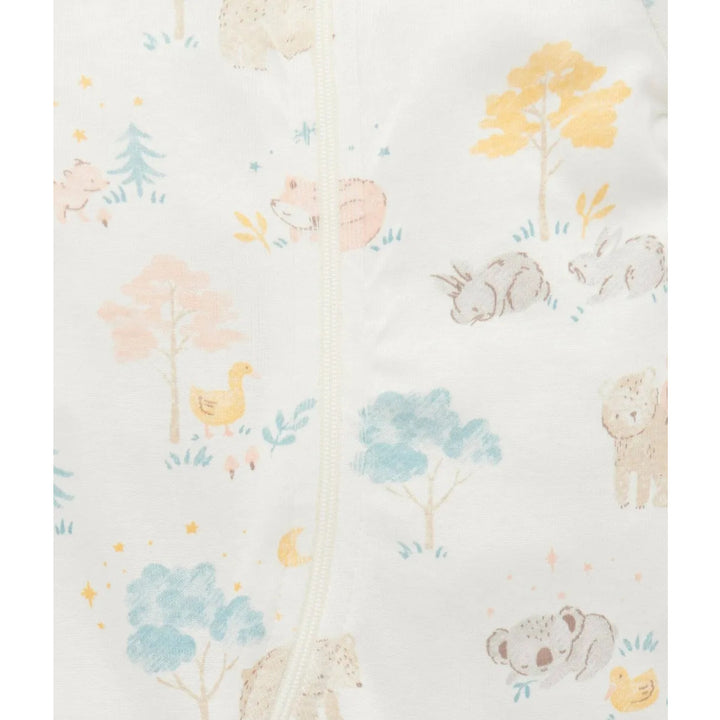 Purebaby Zip Footless Long John - Little Nap