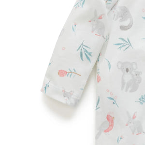 Purebaby Zip Growsuit - Blossom Friends