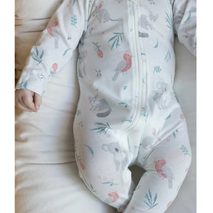 Purebaby Zip Growsuit - Blossom Friends