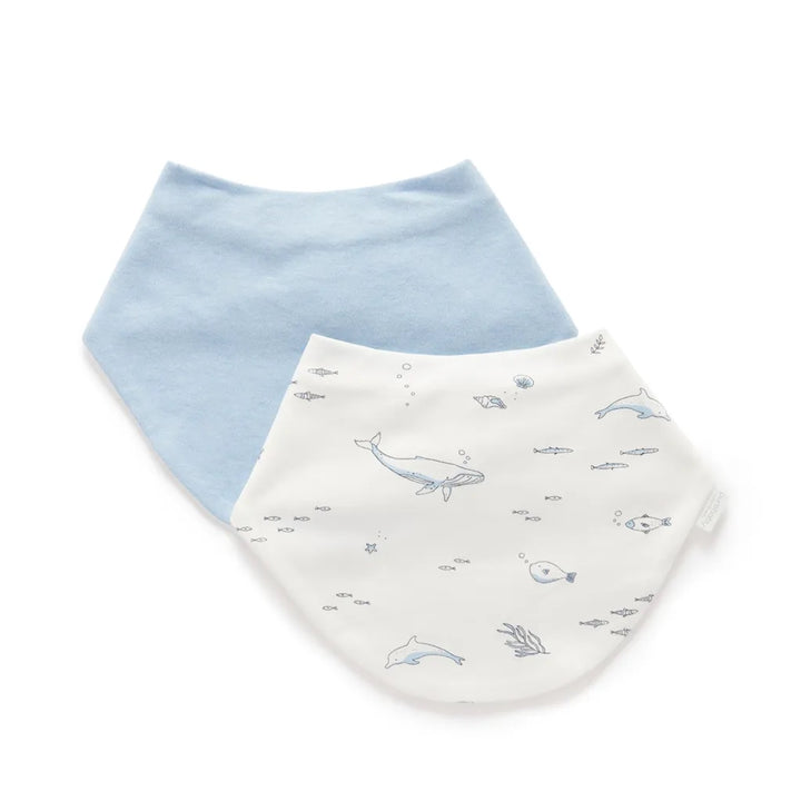 Purebaby 2 Pack Organic Bear Dribble Bib