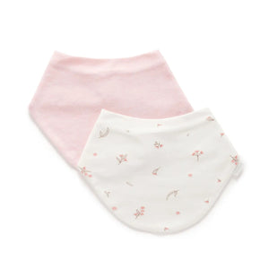 Purebaby 2 Pack Organic Bear Dribble Bib