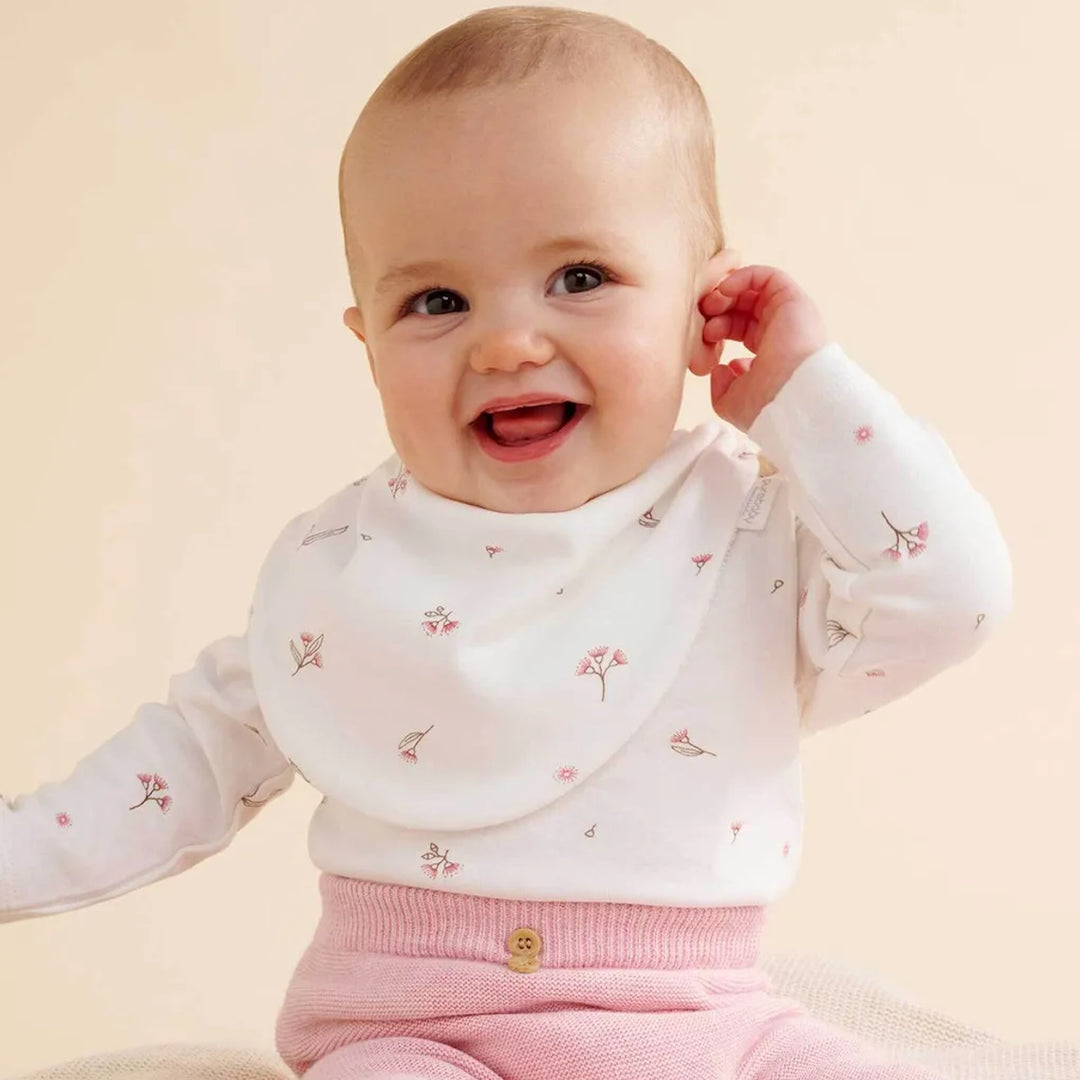 Purebaby 2 Pack Organic Bear Dribble Bib