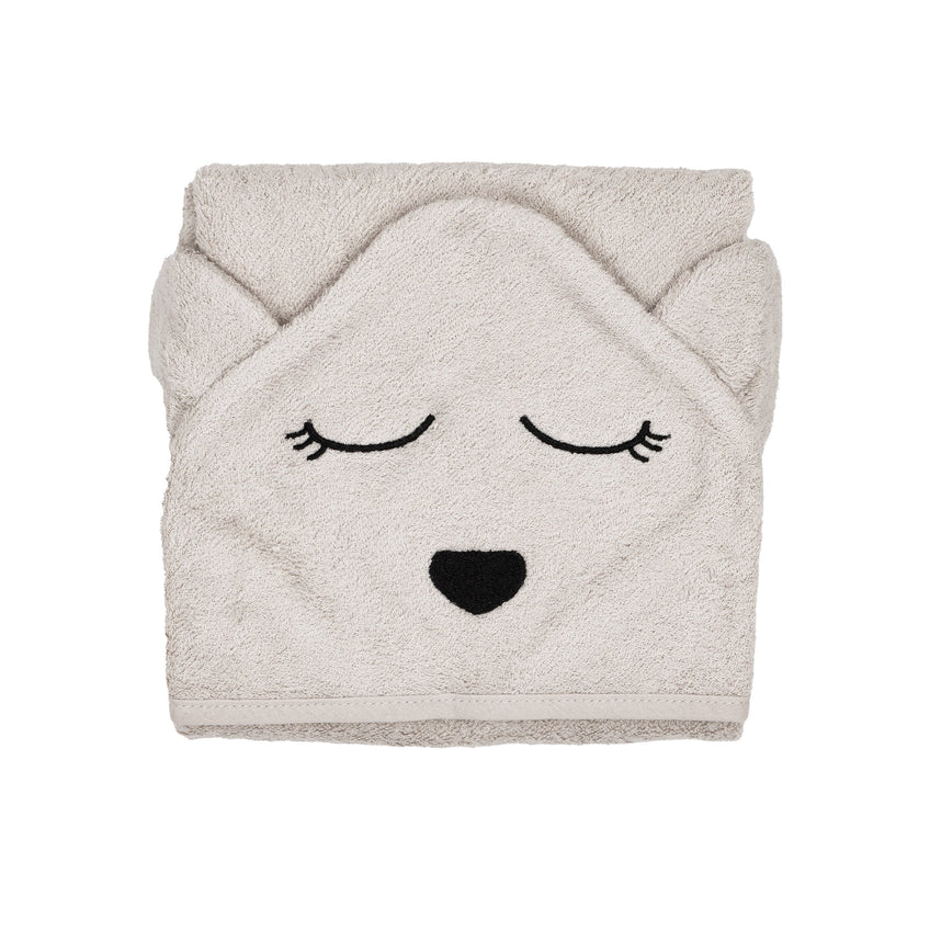 Kays + Kins Bamboo Hooded Towel Bear