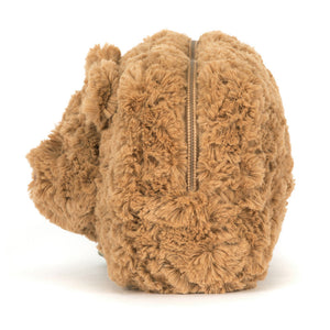 Jellycat Bartholomew Bear Pouch zip detail